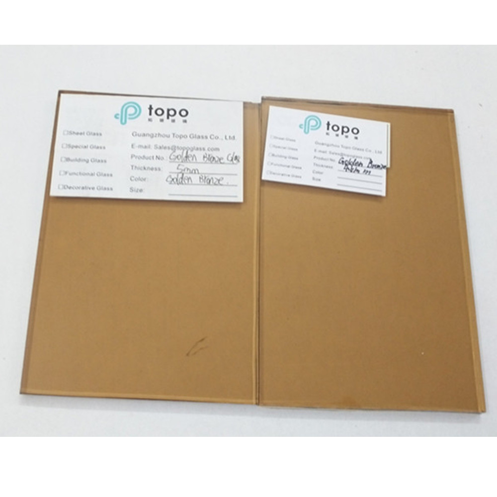 4 mm 5 mm 6 mm 8 mm 10 mm 12 mm Verre flotté en bronze doré