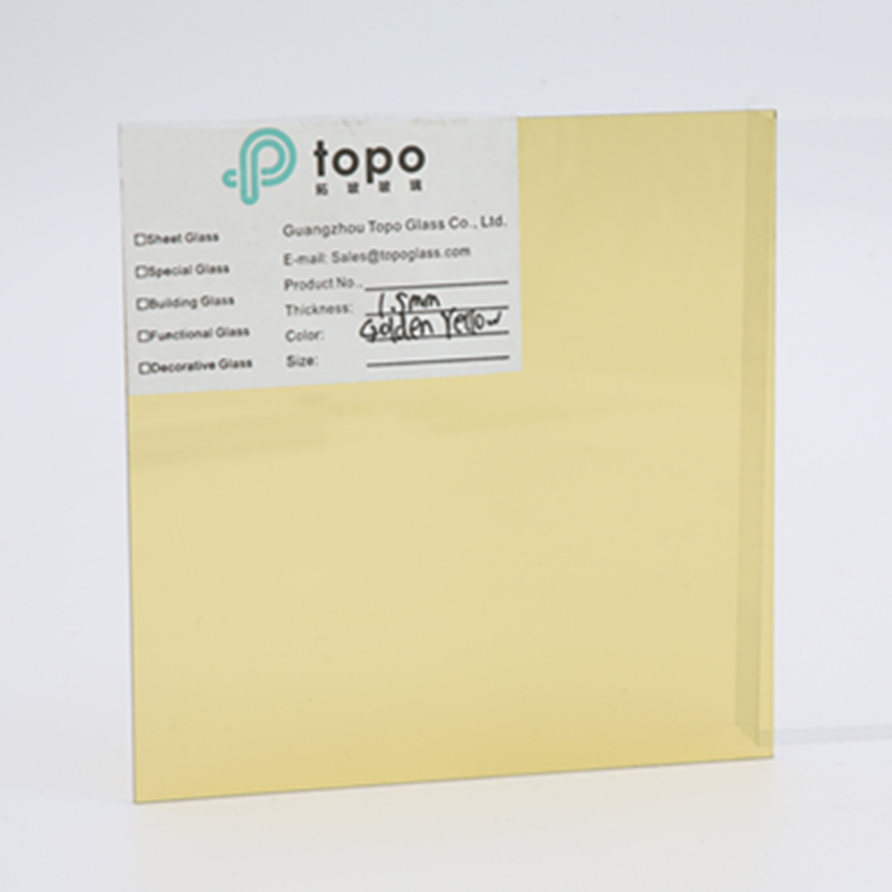 Moins de 2 mm de couleur vert / bleu / bronze / noir / rose / gris feuille de verre ultra mince