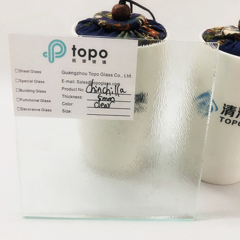 Verre transparent à motifs Chinchilla 3 mm 4 mm 5 mm