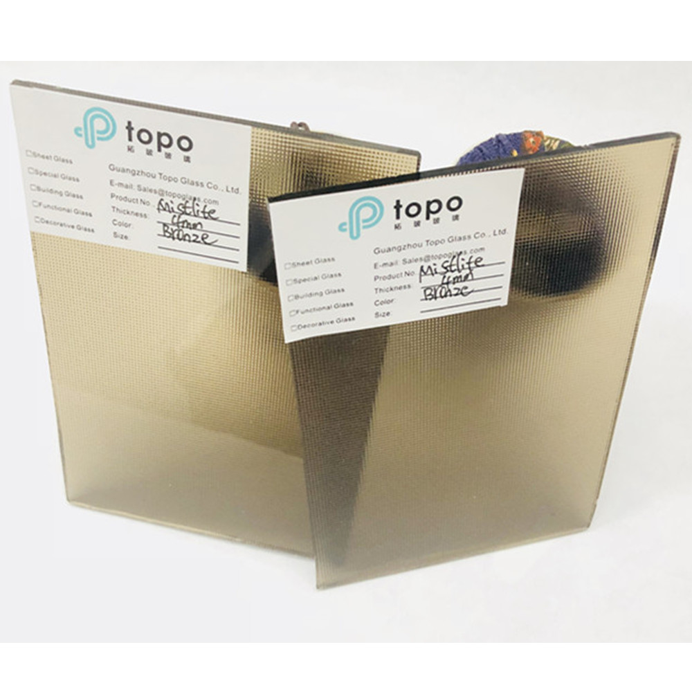 3 mm 4 mm 5 mm Verre transparent / bronze Mistlite