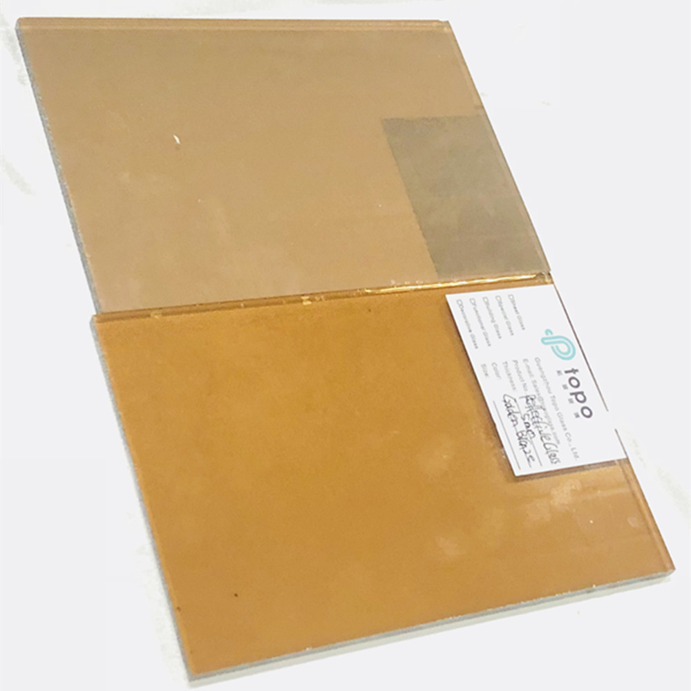 4mm 5mm 6mm 8mm 10mm 12mm Verre réfléchissant recouvert de bronze doré