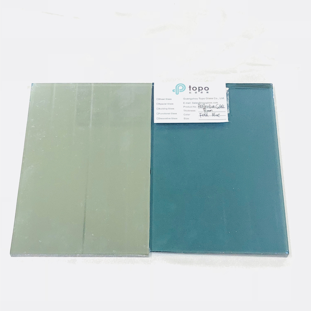 4 mm 5 mm 6 mm 8 mm 10 mm 12 mm verre réfléchissant enduit bleu foncé
