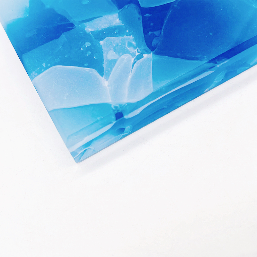 Verre de Jade Papillon Bleu