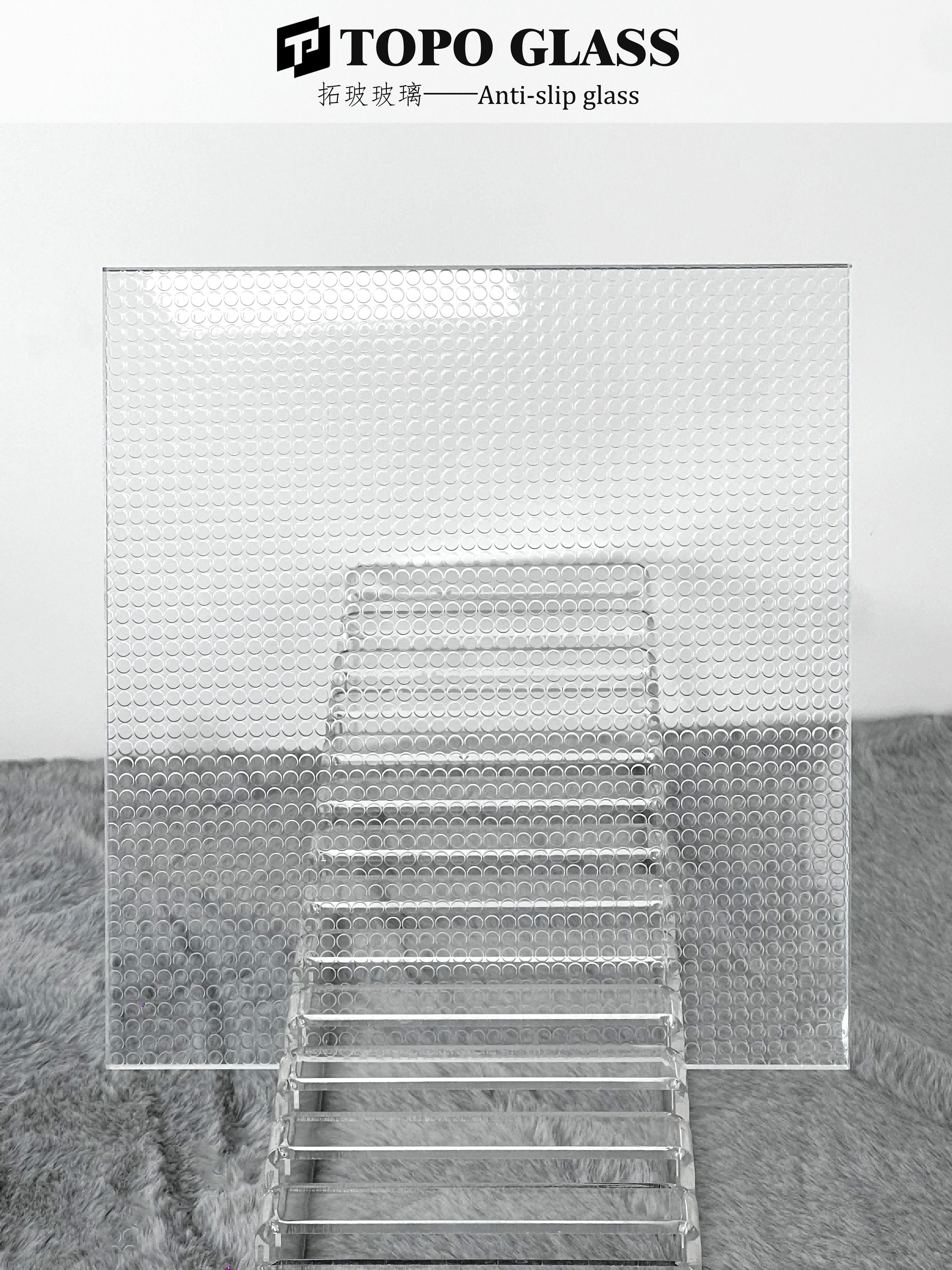 Verre antidérapant