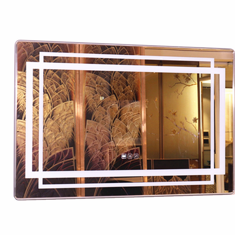 Lavabo de salle de bain 3mm-6mm miroir HD argenté