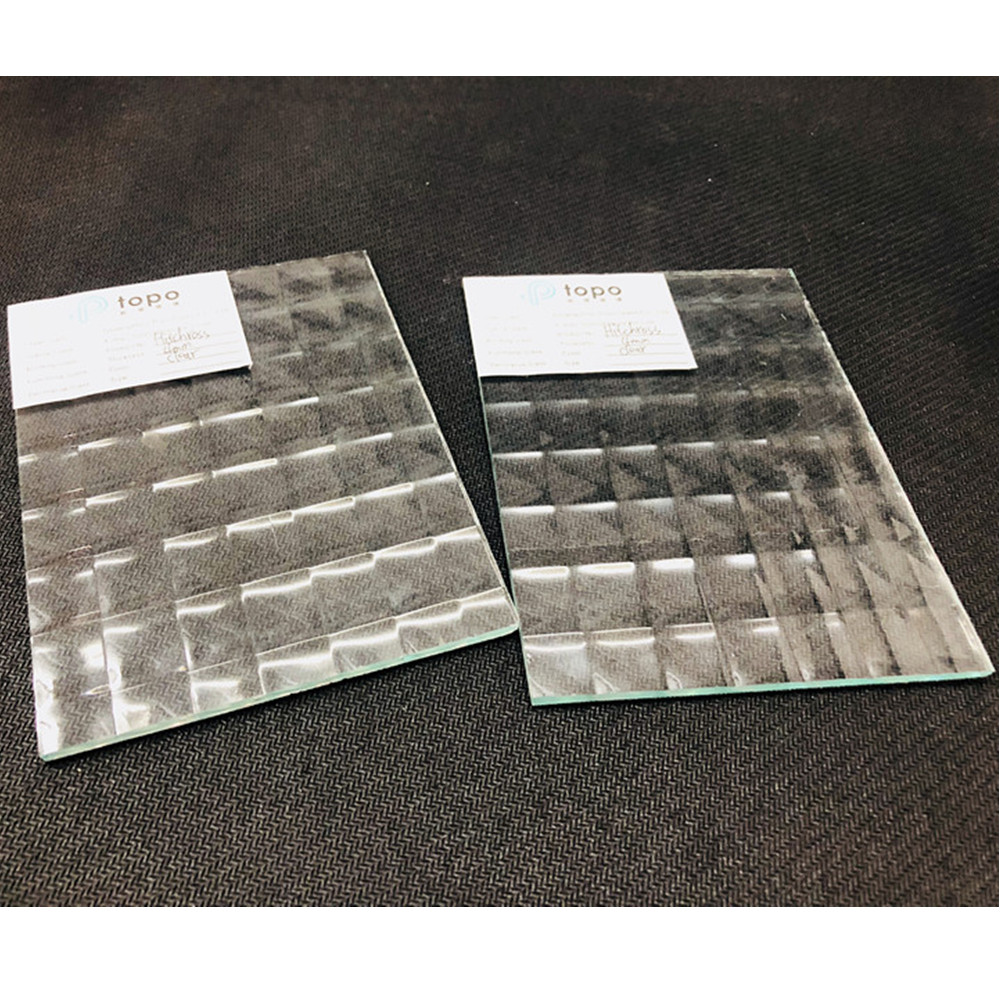 Verre figuré transparent Hitcross de 3 mm 4 mm 5 mm