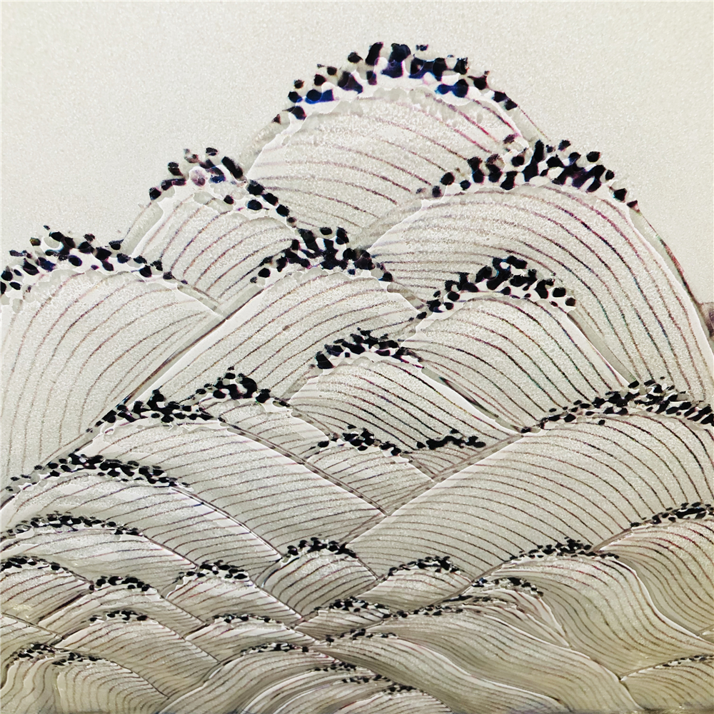 Peinture sur verre pour la décoration de la maison et du bureau