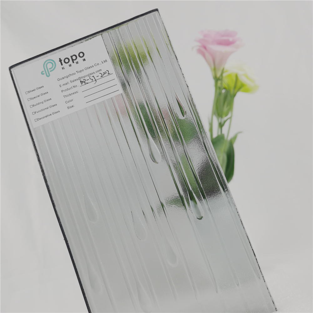 Nouveau design Verre de motif de fusion gris 6mm-19mm