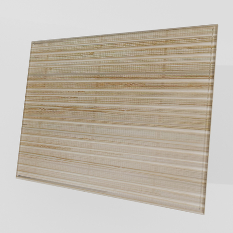 Verre feuilleté doté d'une couche intermédiaire en tissu de lin