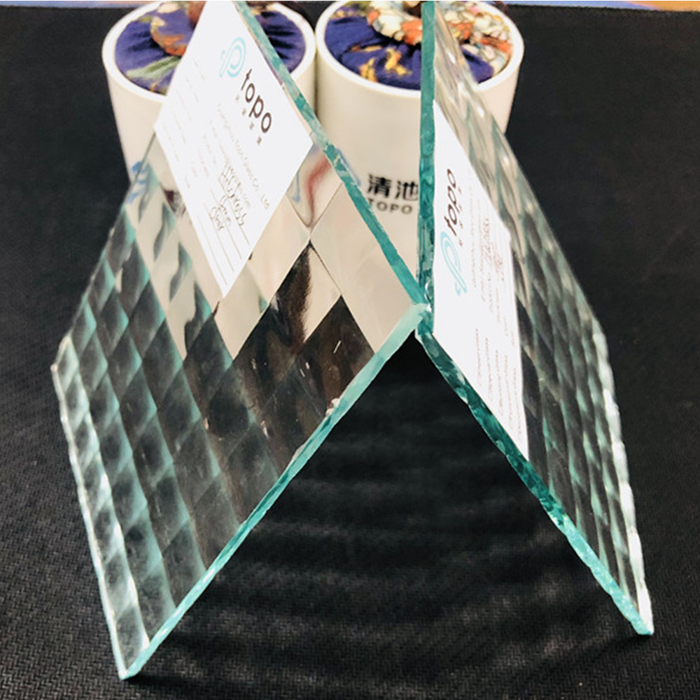 Verre figuré transparent Hitcross de 3 mm 4 mm 5 mm