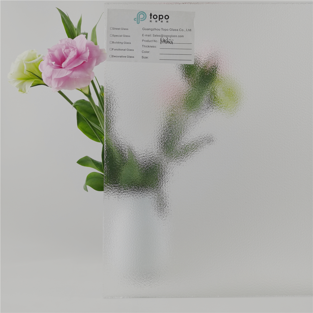 Verre transparent à motif Nashiji de 3 mm 4 mm 5 mm