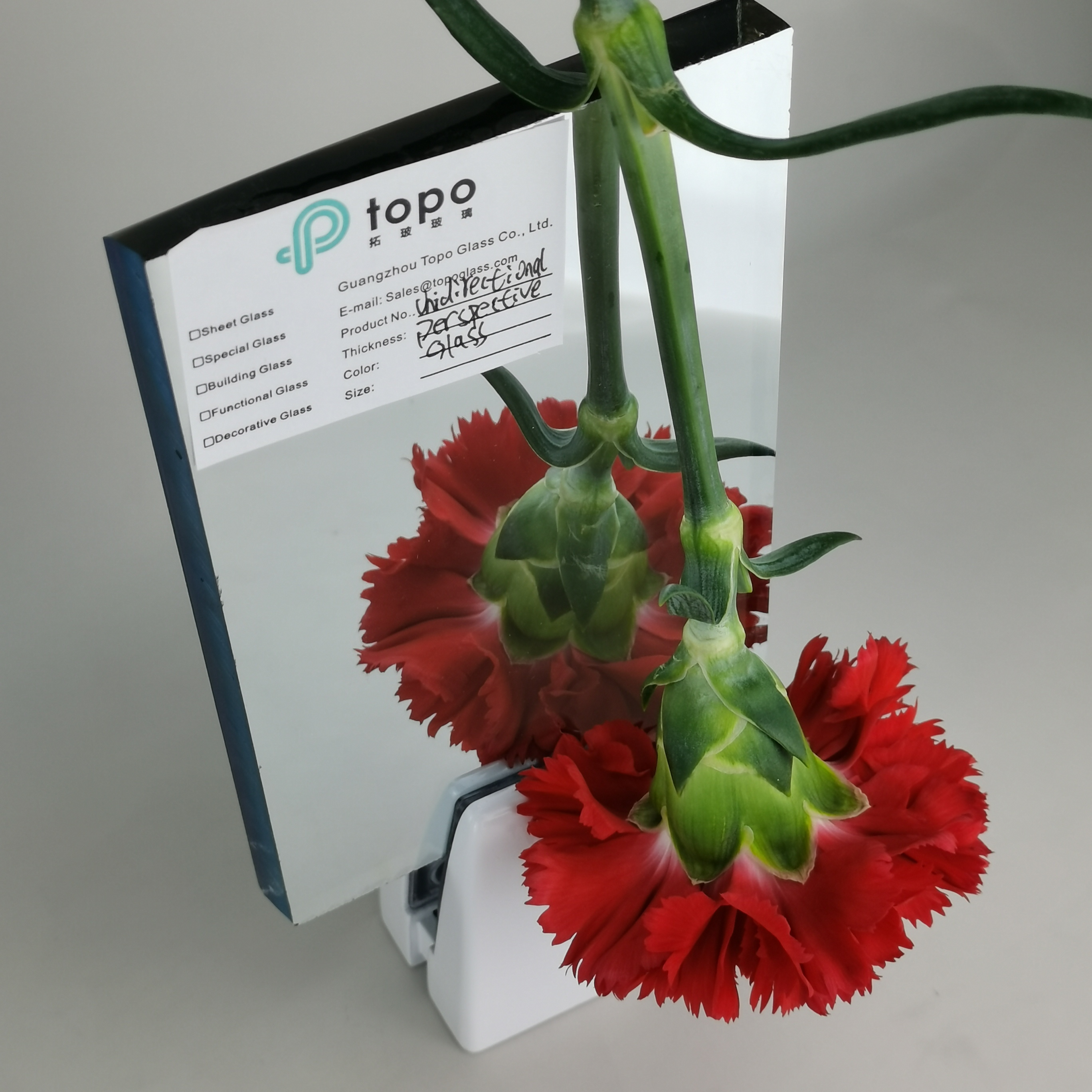 2 mm 3 mm 4 mm 5 mm 6 mm 8 mm 10 mm 12 mm Verre de perspective unidirectionnelle