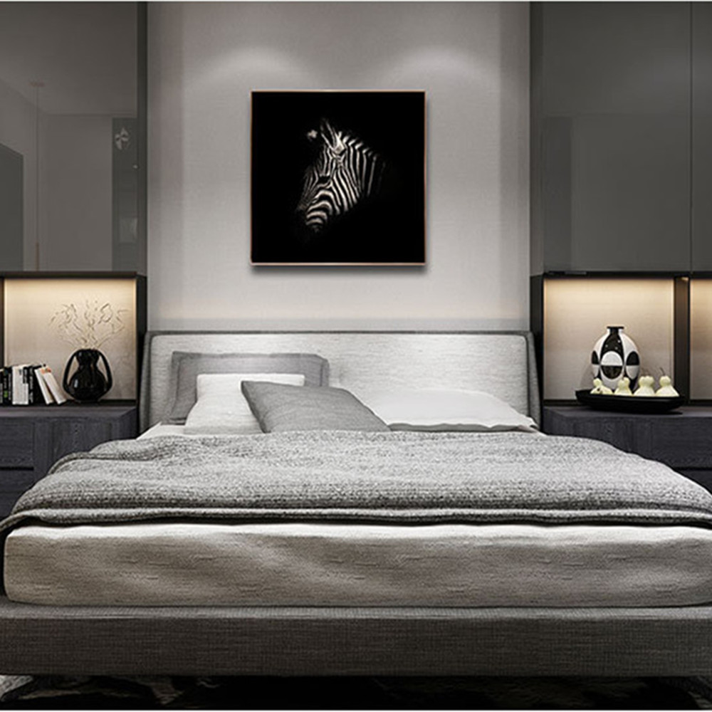 Peinture en verre de zèbre de la protection de l'environnement de style moderne 3D pour la décoration