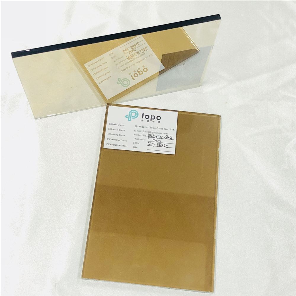 4mm 5mm 6mm 8mm 10mm 12mm Verre réfléchissant enduit bronze clair