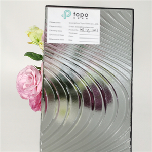 Verre de gaufrage à fusion jaune or / gris / rose / vert / bleu / ultra clair