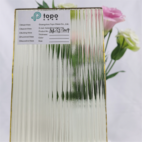 Verre décoratif d'intimité de salle de bains coloré d'or jaune de 5mm-15mm