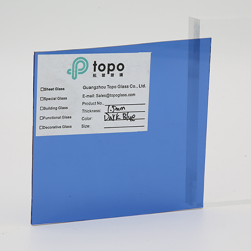 Moins de 2 mm de couleur vert / bleu / bronze / noir / rose / gris feuille de verre ultra mince