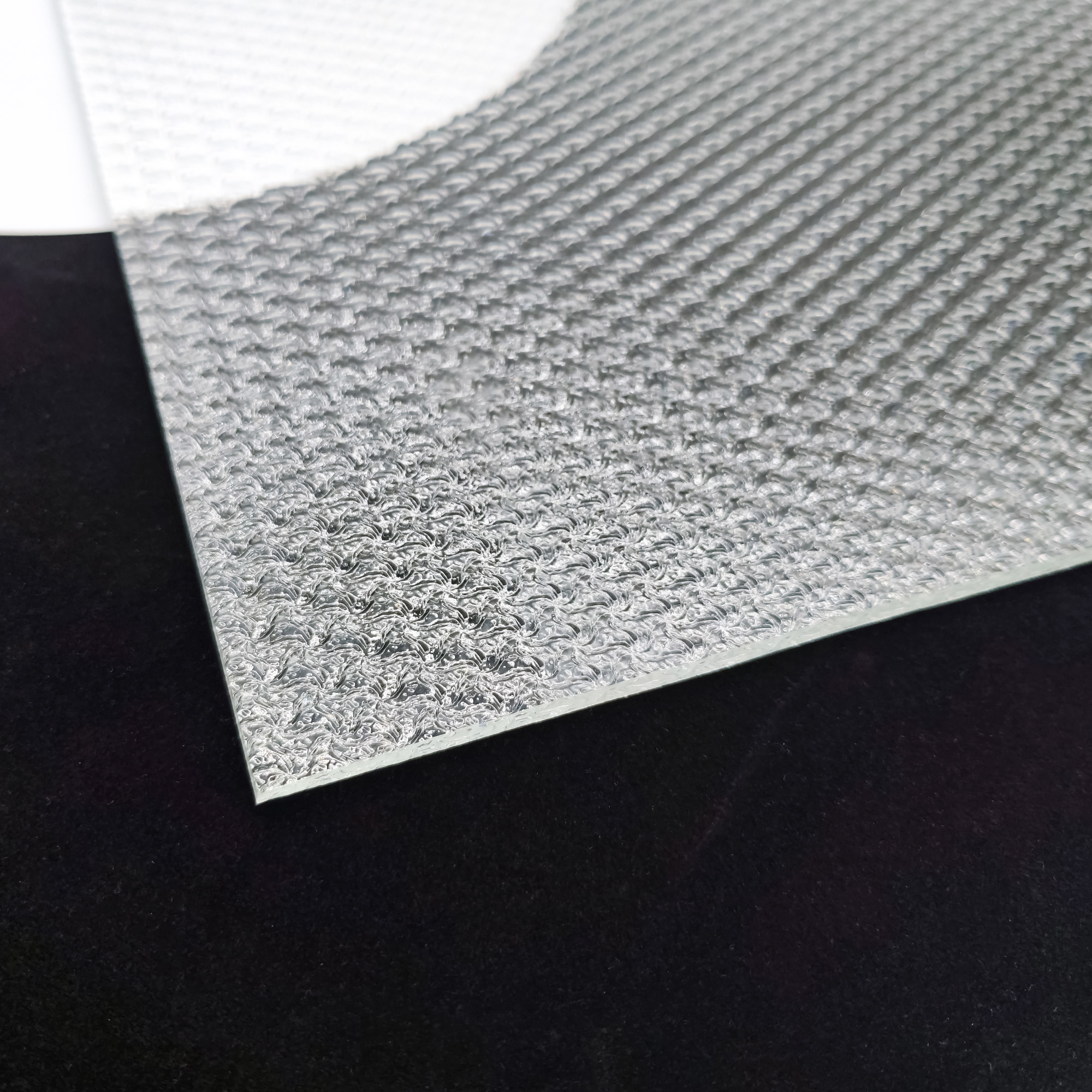 Verre gaufré texturé ultra clair à motif d'étoile