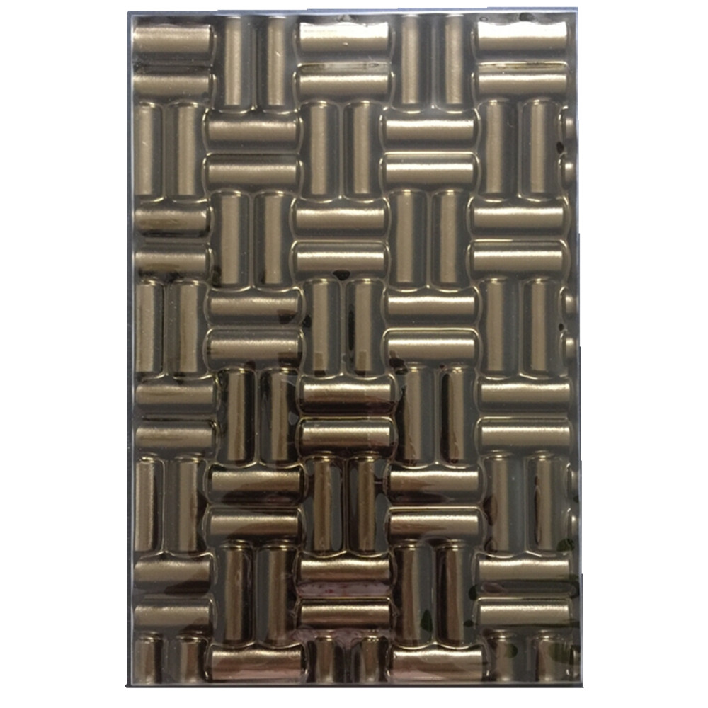 Verre thermofusible à motif en relief coloré