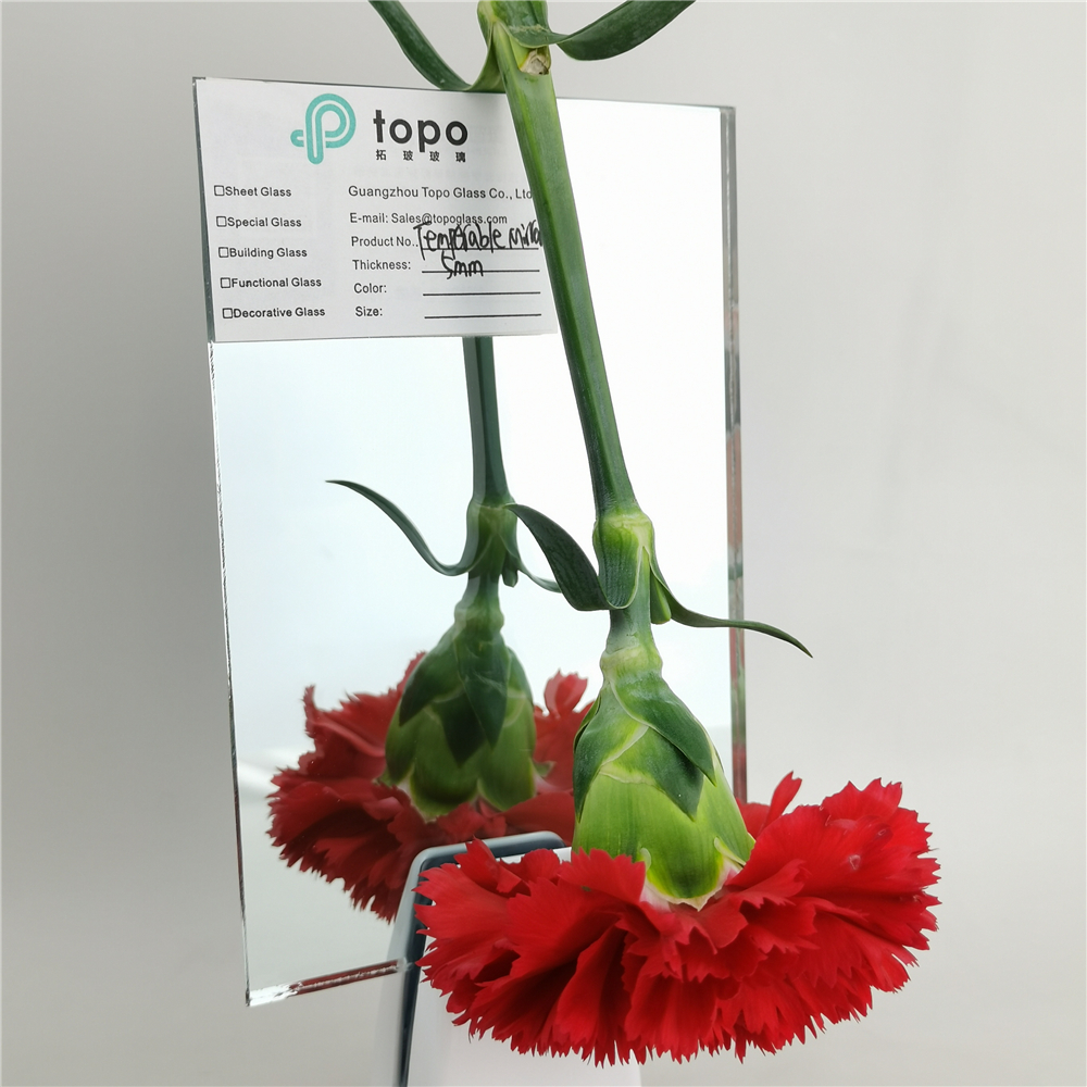 2 mm 3 mm 4 mm 5 mm 6 mm 8 mm 10 mm 12 mm Verre miroir nano trempé anti-oxydation