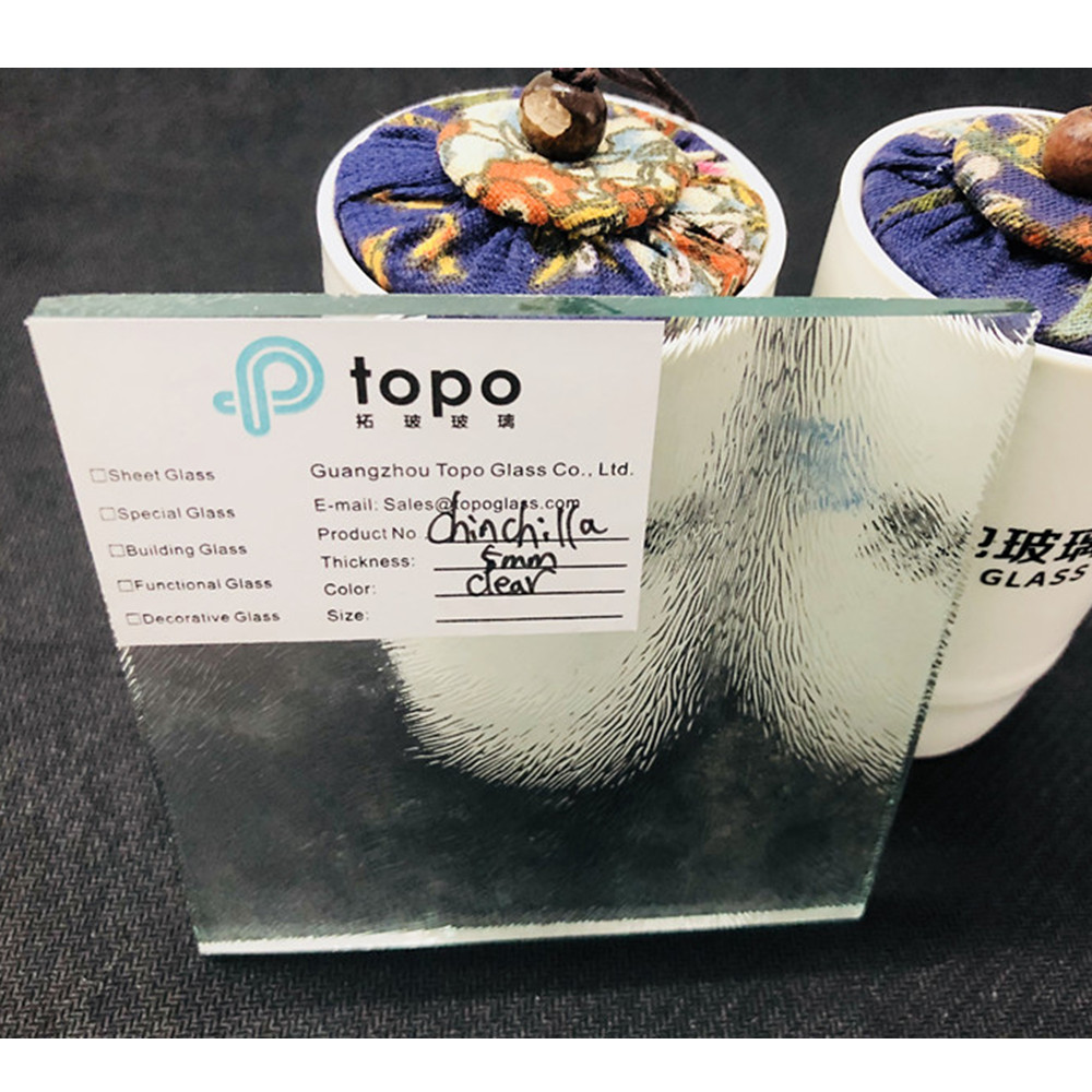 Verre transparent à motifs Chinchilla 3 mm 4 mm 5 mm