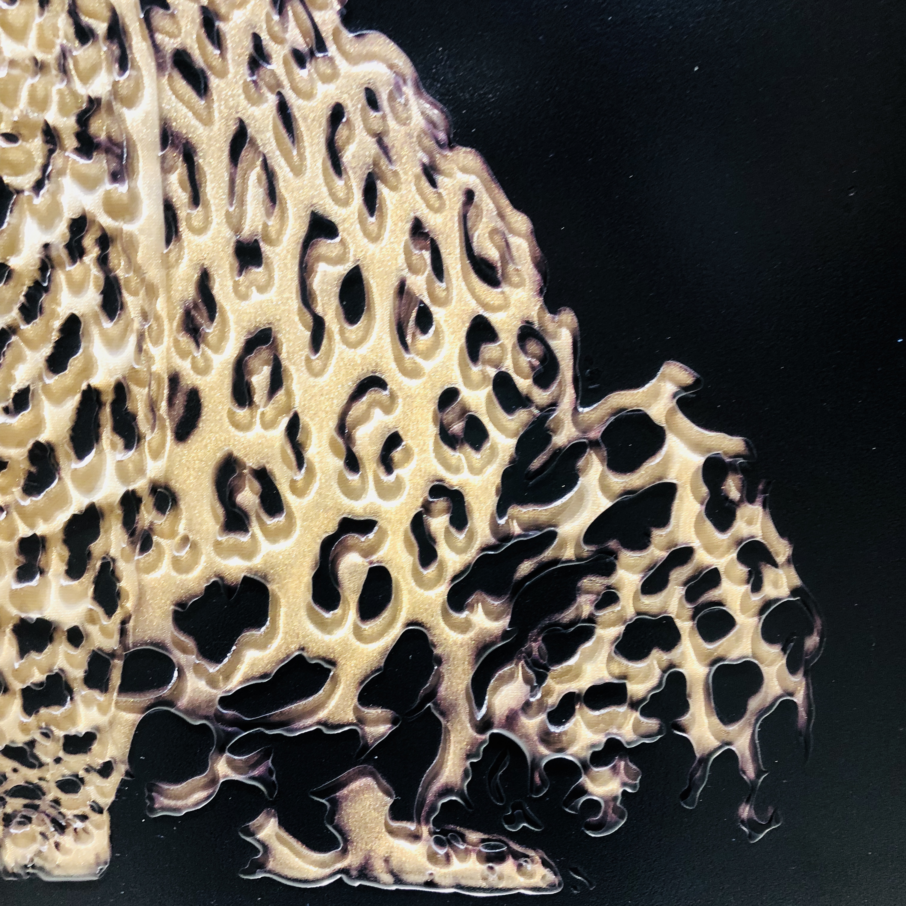 Peintures d'art en verre de doublure de léopard en trois dimensions décoratives en cristal