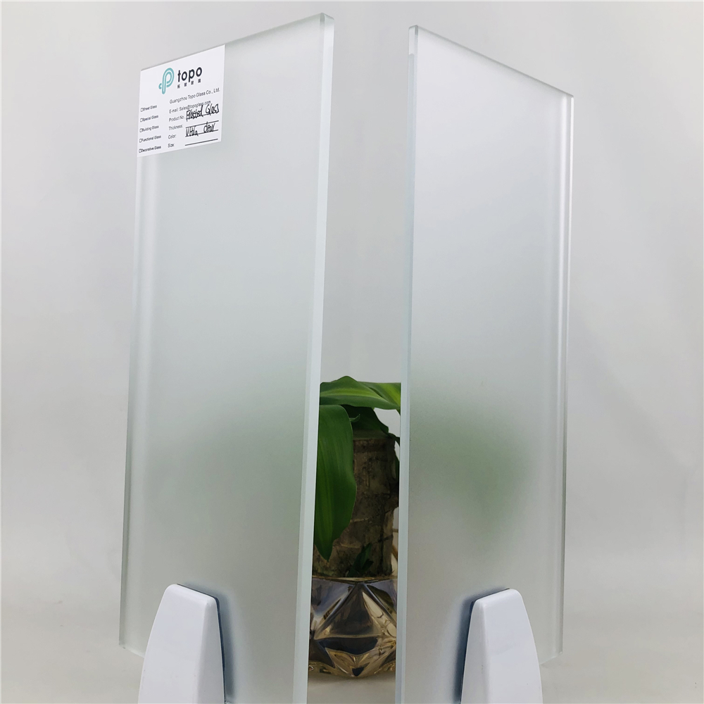 Verre d&eacute;poli ultra clair