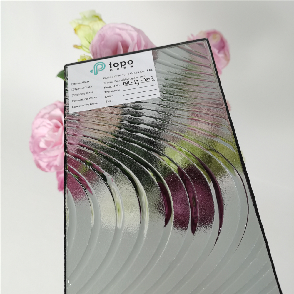 Verre de gaufrage à fusion jaune or / gris / rose / vert / bleu / ultra clair