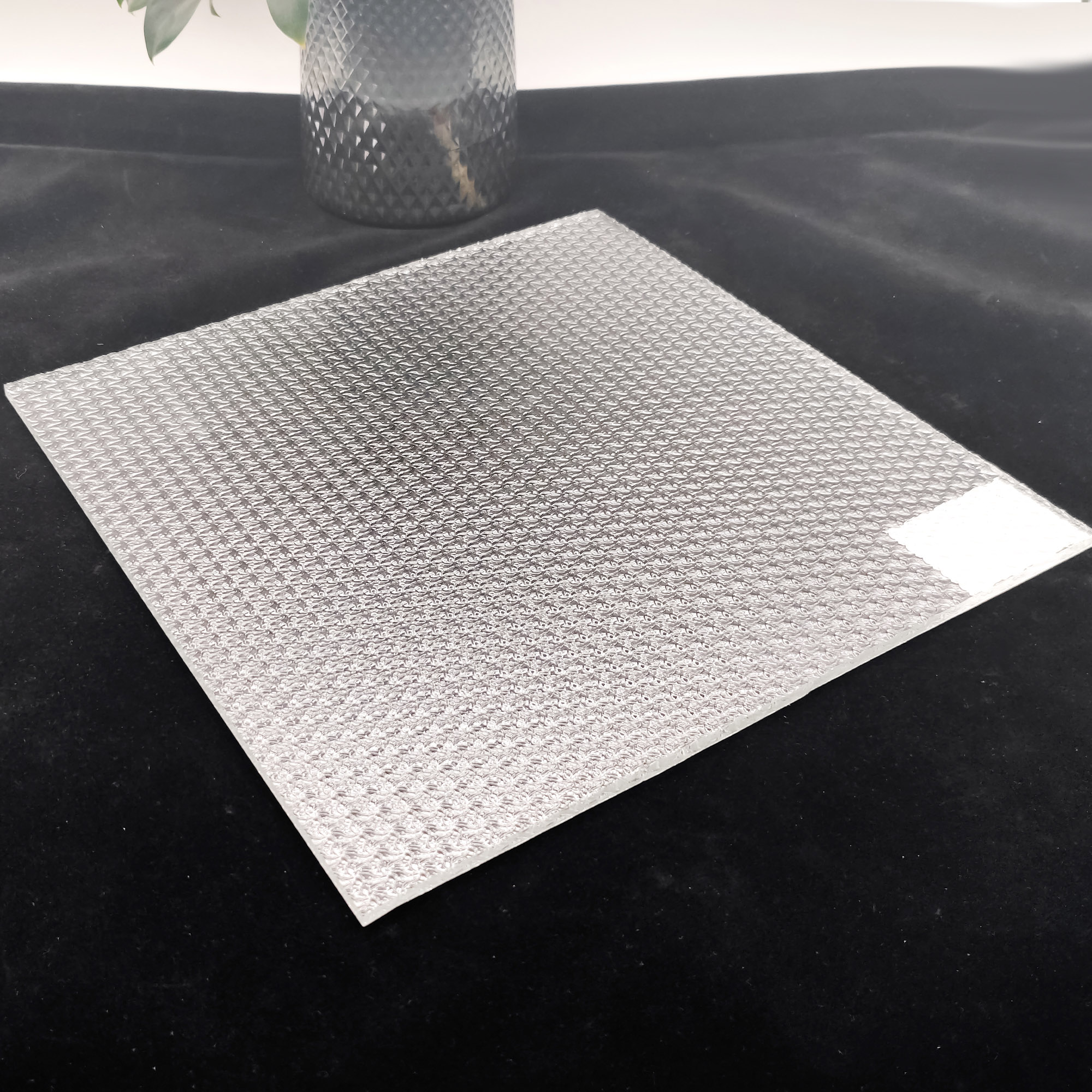 Verre gaufré texturé ultra clair à motif d'étoile