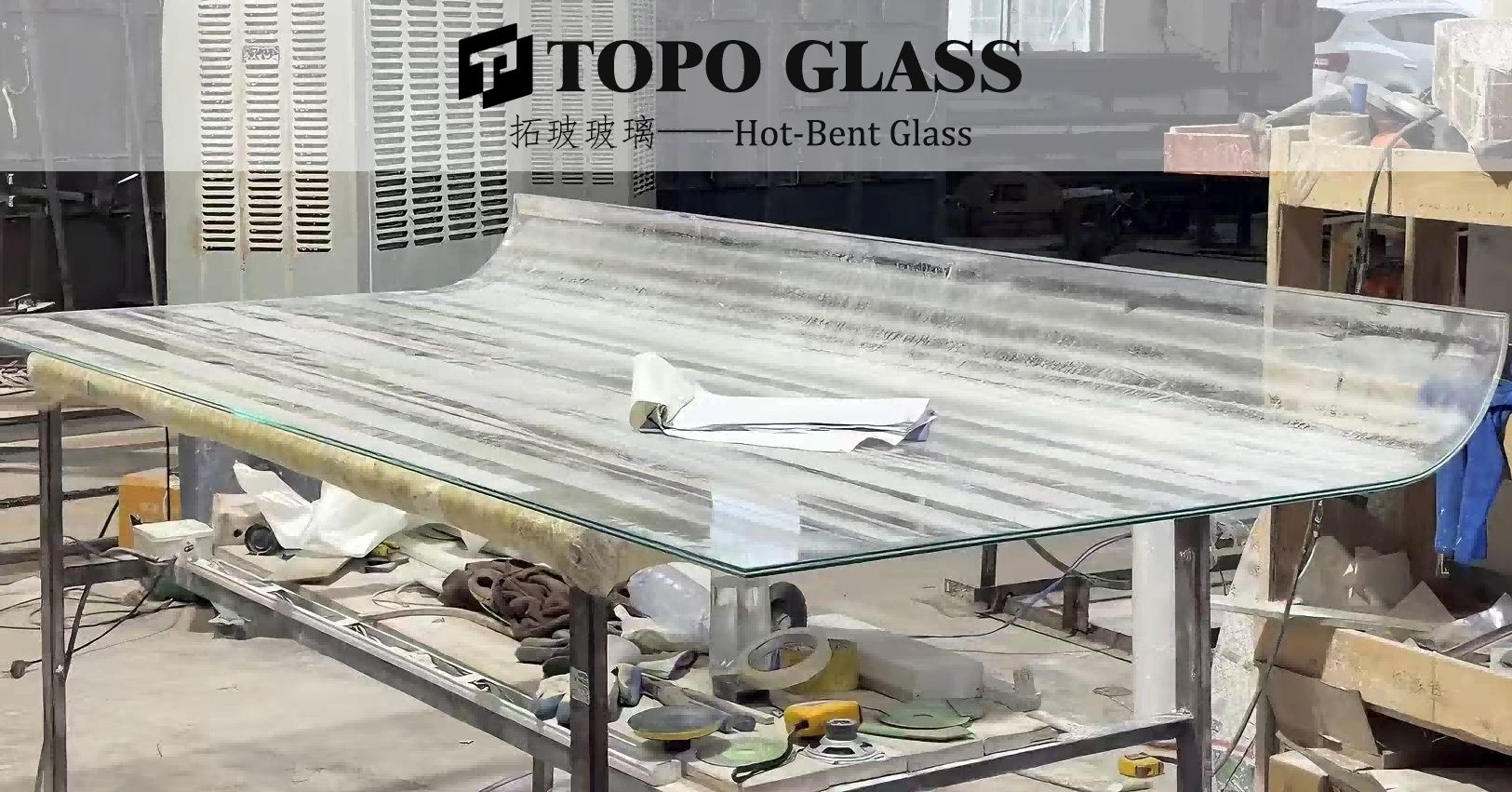 usine de fournisseur de verre courb&eacute; avec ligne de production avanc&eacute;e