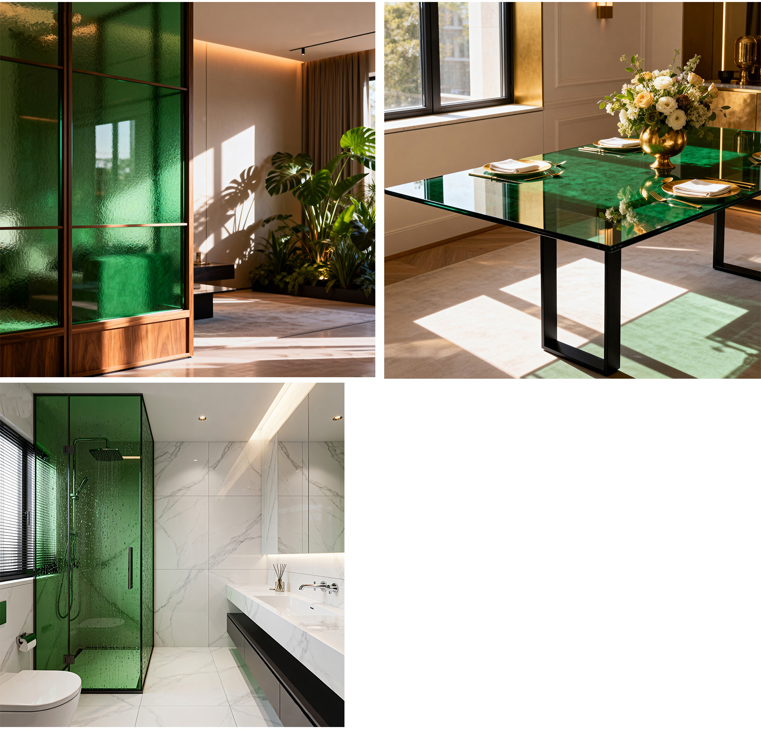 Verre flott&eacute; vert 1