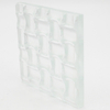 4mm-19mm Motifs de rainure clairs / ultra clairs Verre thermofusible pour décoration murale