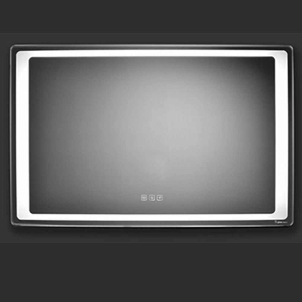 Miroir argent clair HD de forme rectangulaire de salle de bain de 5 mm