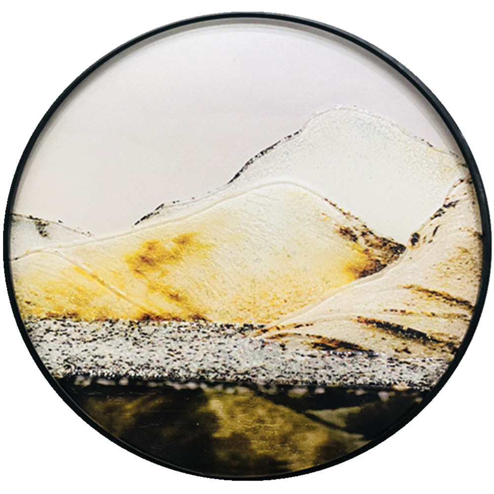 Peinture décorative sur verre d'art moderne de cercle de 400 mm 500 mm de style chinois sur l'approvisionnement