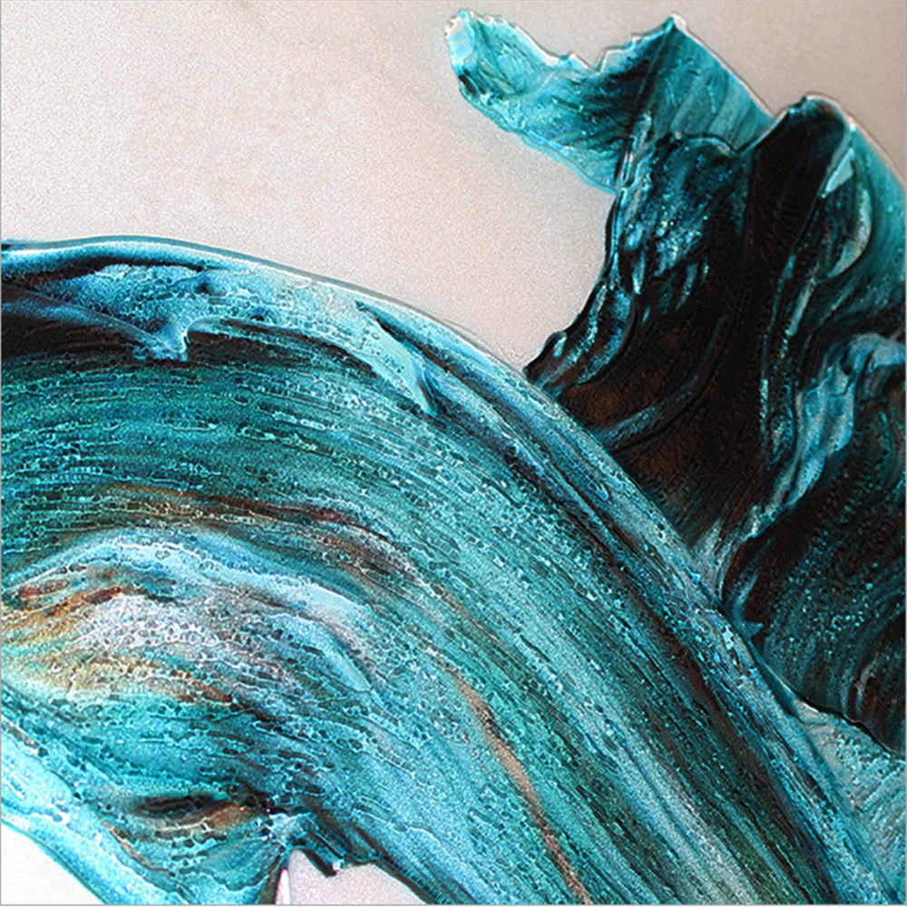 Peinture sur verre ultra claire à faible teneur en fer de couleur de ressort de fonte chaude