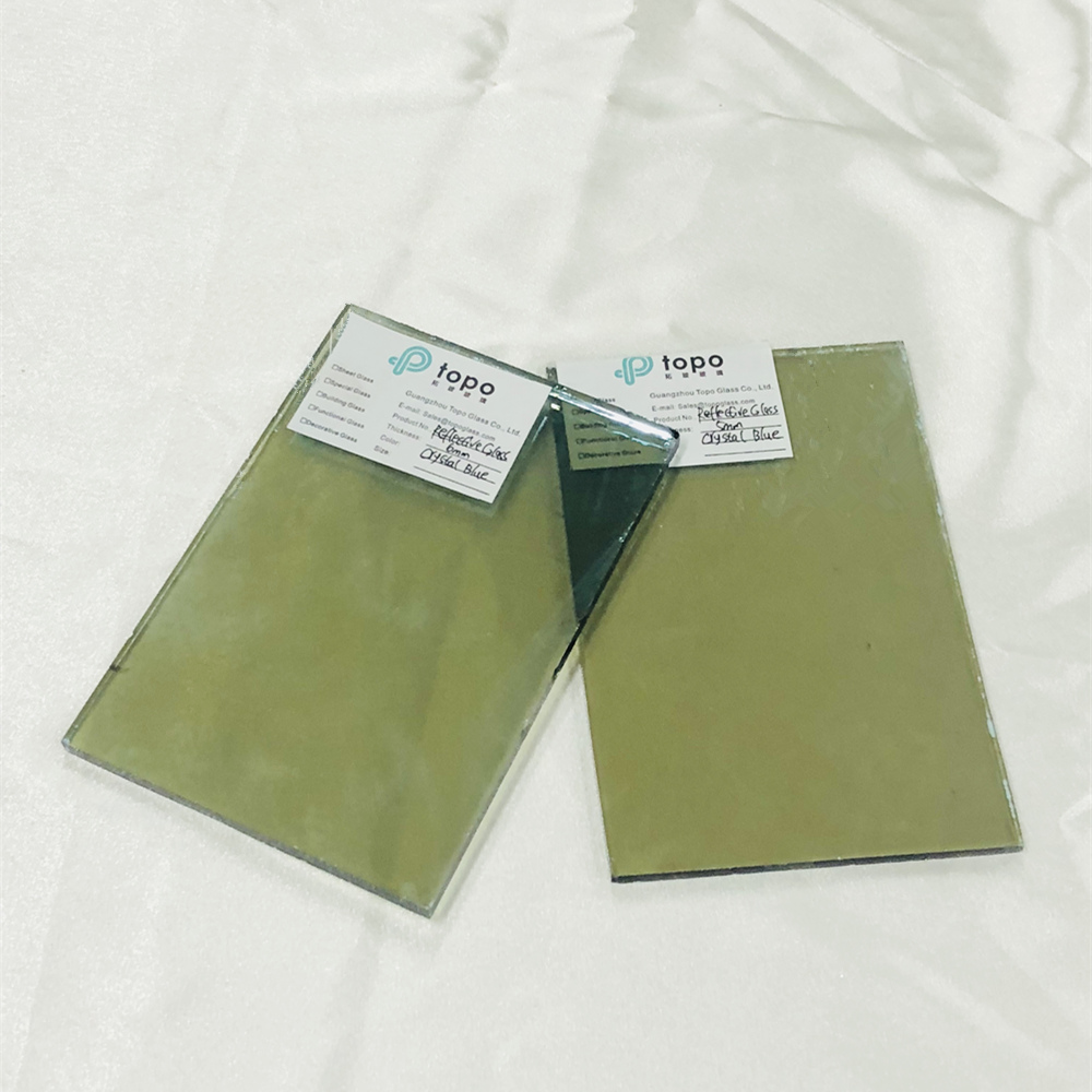 4 mm 5 mm 6 mm 8 mm 10 mm 12 mm verre réfléchissant enduit bleu cristal