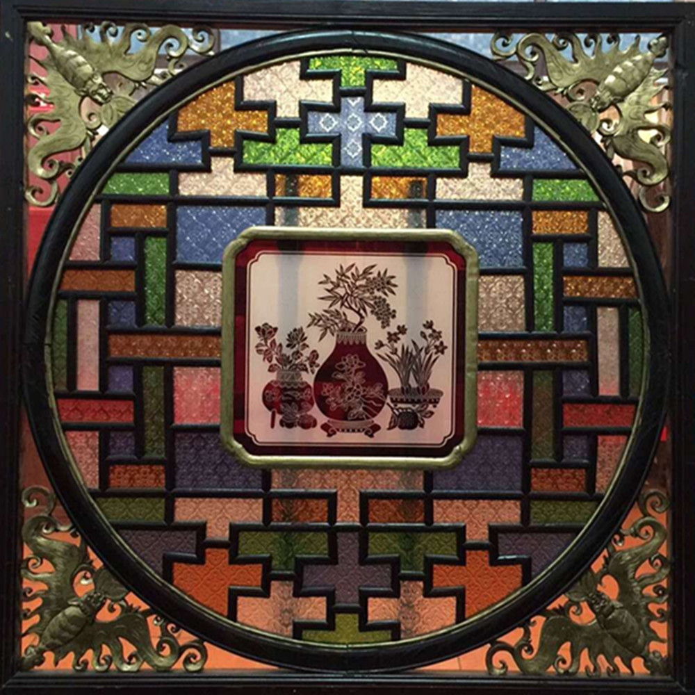 Verre décoratif de fenêtre de 400 mm x 500 mm