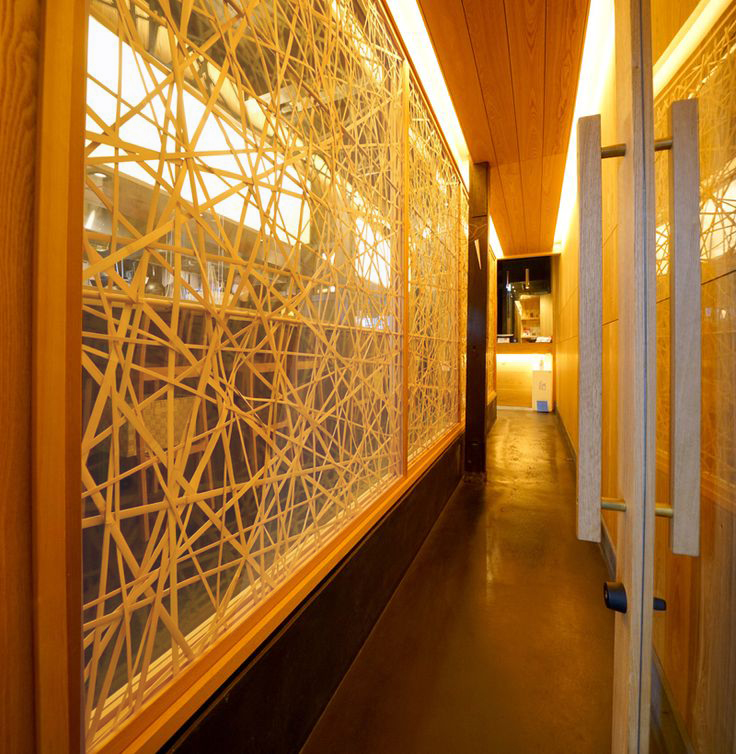 Verre feuilleté tissé en bambou