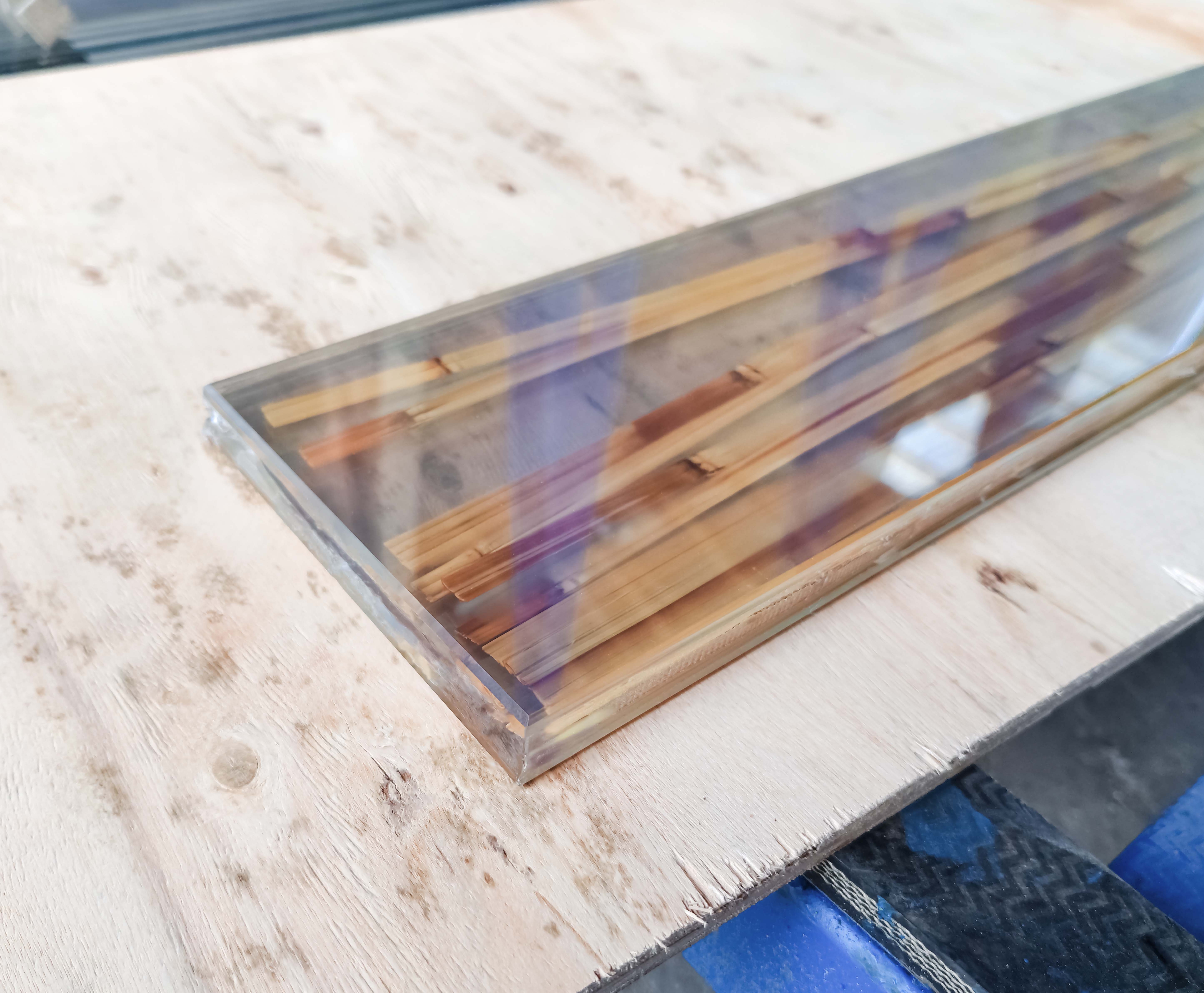 Verre feuilleté intercalaire Reed